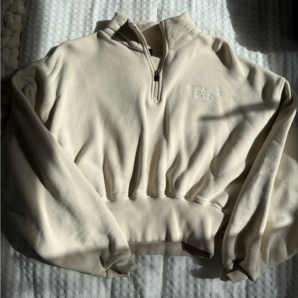 Oner Active Tops - Oner Active Cropped Quarter-Zip Sweatshirt